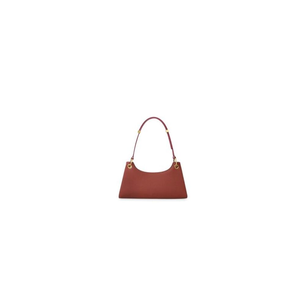 APEDE MOD Women's Burgundy Solid Suede Single Strap Shoulder Bag - Picture 3 of 4